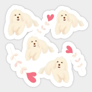 Maltipoo Love Sticker